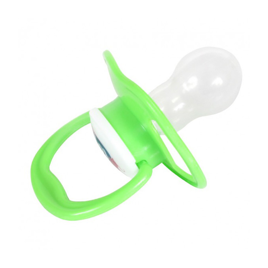 Дитяча пустушка силіконова Mega Zayka MGZ-0514(Green) кругла