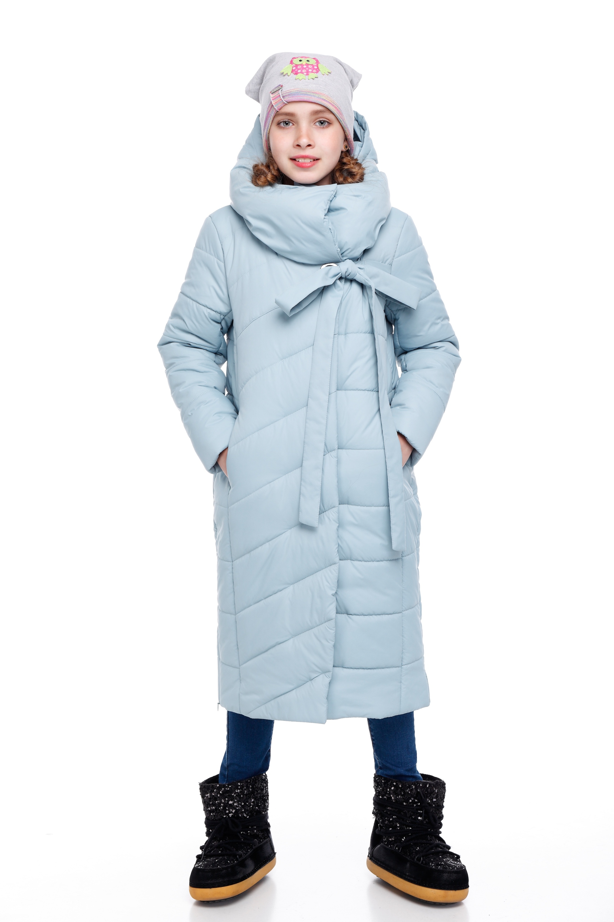 Куртка для дівчинки ORIGA Вероника 207457 32 Блакитний (990)