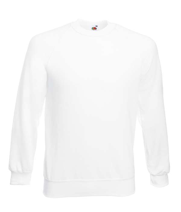 Реглан Fruit of the loom Classic raglan sweat S Білий (62-216-0)