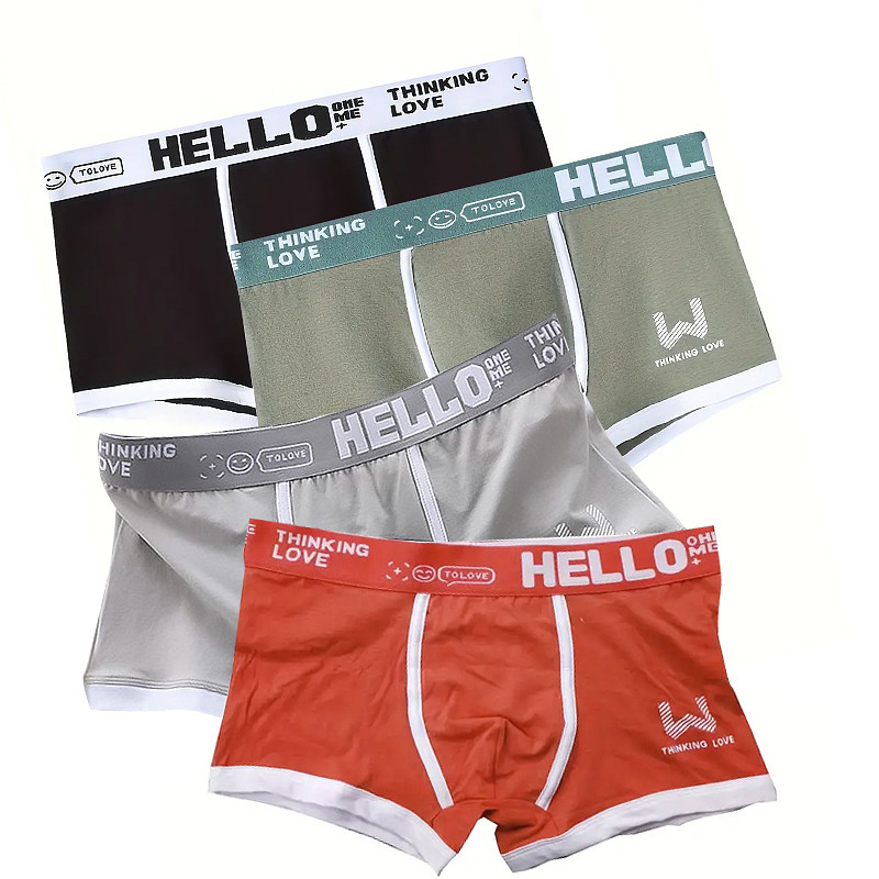 Набір із 4 шт чоловічих трусів No Brand PB-3199 3XL Різнокольоровий (12406-75698)