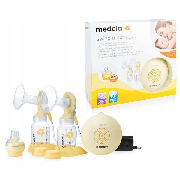 Молоковідсмоктувач Medela Swing Maxi + Кальма (смарт соска) двофазний електричний 2-phase Breast Pump