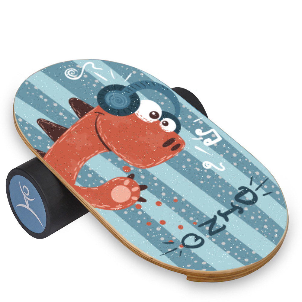 Дитячий баланс борд InGwest Music Dino з прогумованим ролером