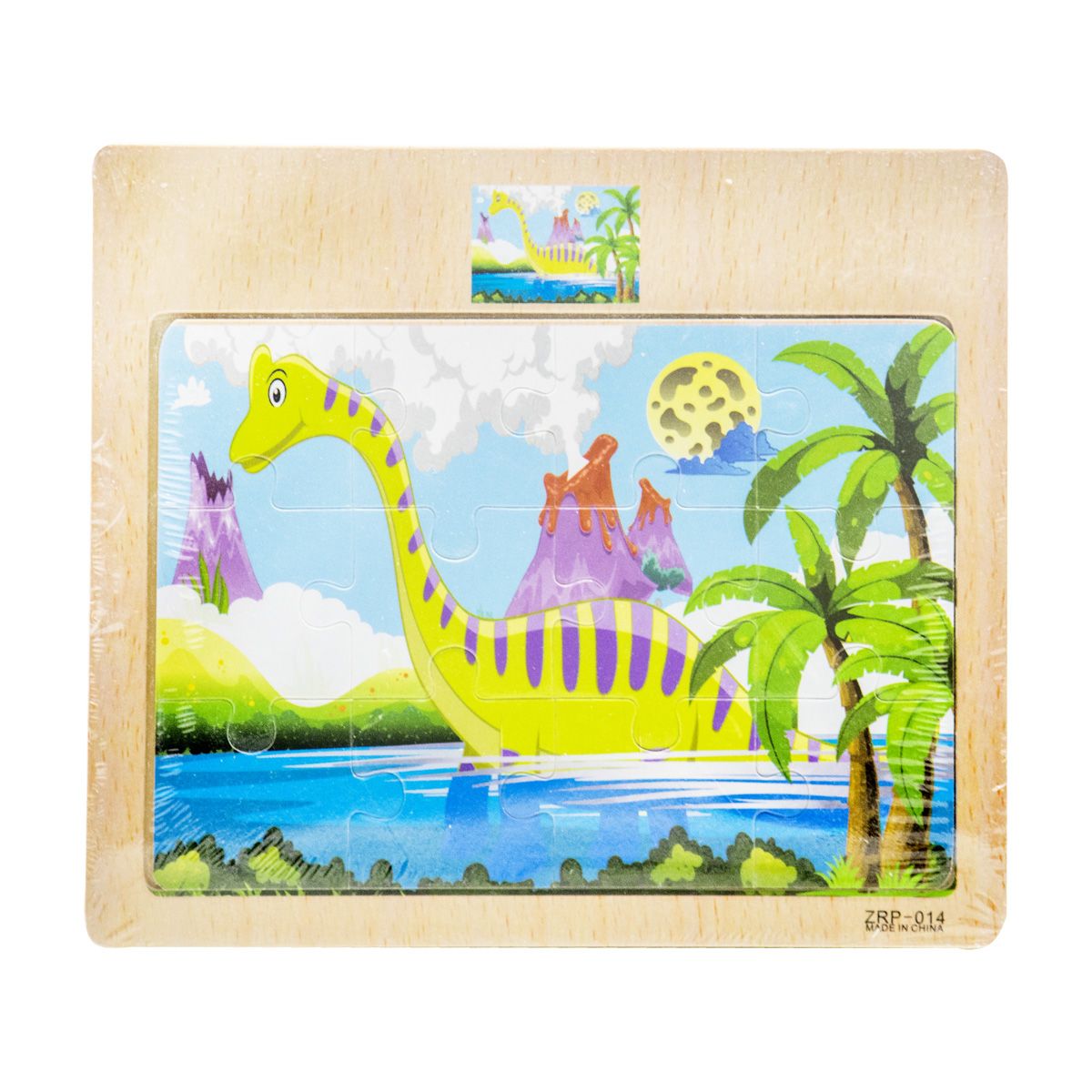 Дерев'яні пазли Брахіозавр 12 деталей JIA YU TOY (C39040)