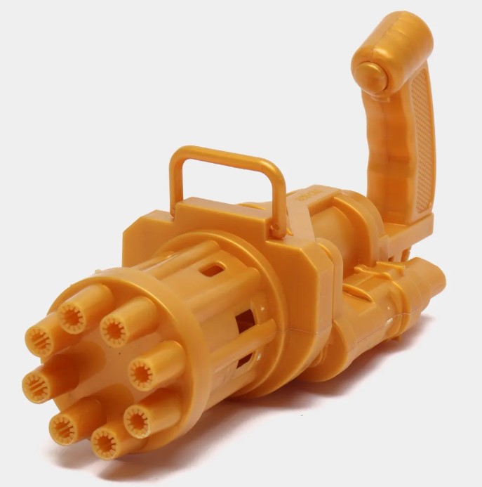 Іграшка кулемет OPT-TOP Gatling Electric Bubble Gun 20 см Жовтий (2104618371)