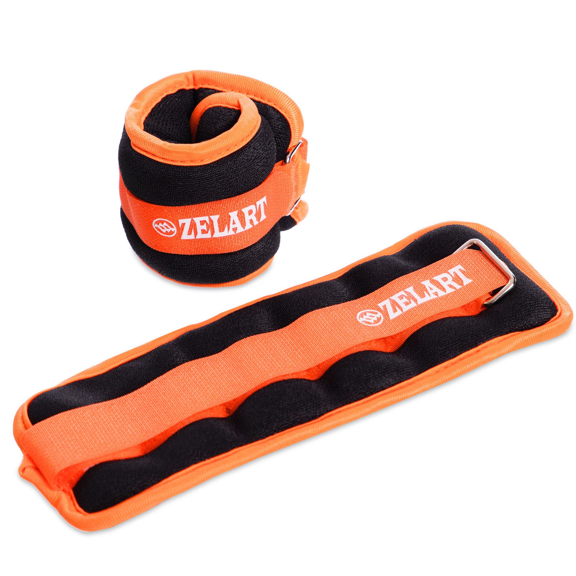 Обтяжувачі-манжети для рук та ніг Zelart FI-2502-1 (2 x 0,5кг) Помаранчевий