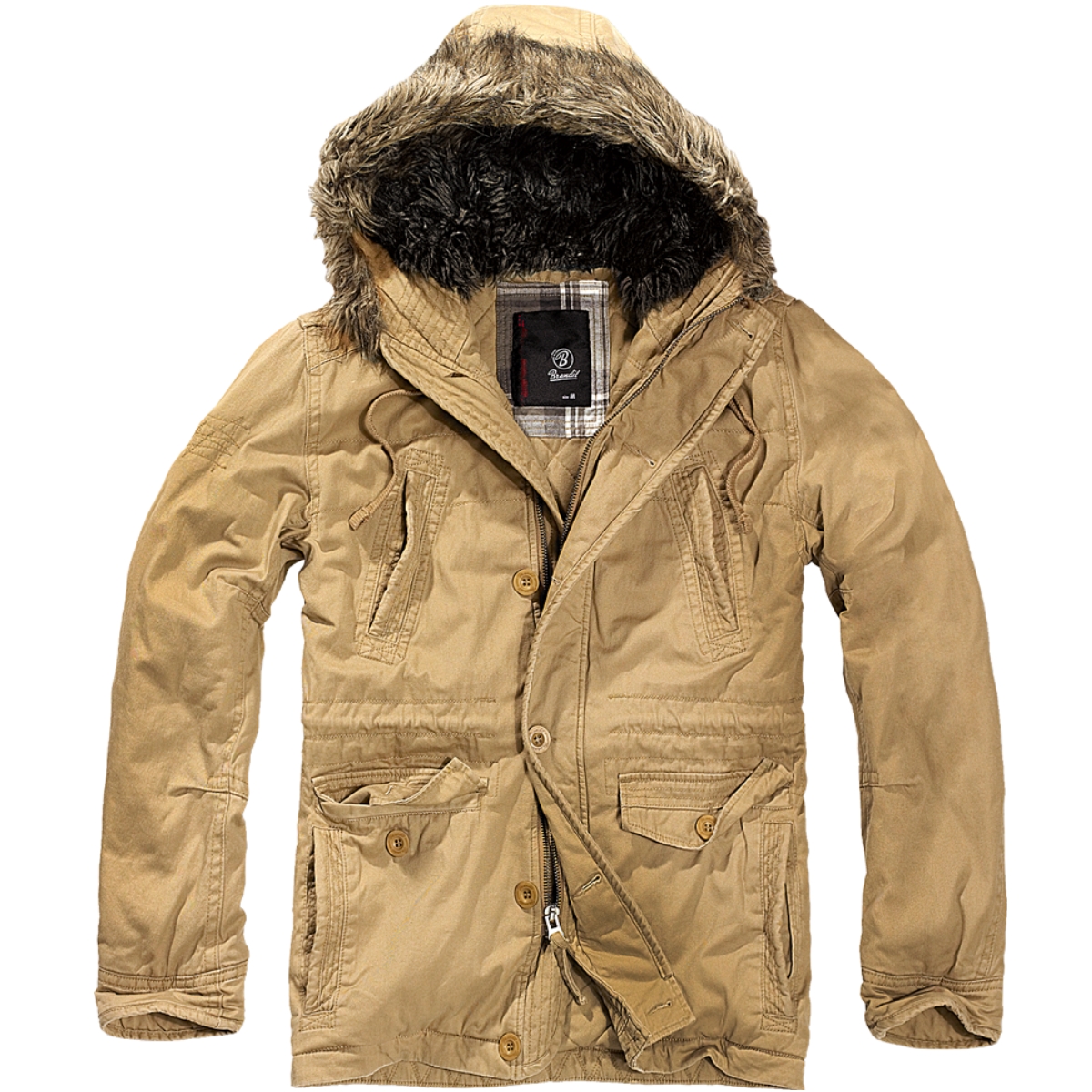 Куртка аляска Brandit Vintage Explorer CAMEL S Пісочний (3120.70-S)