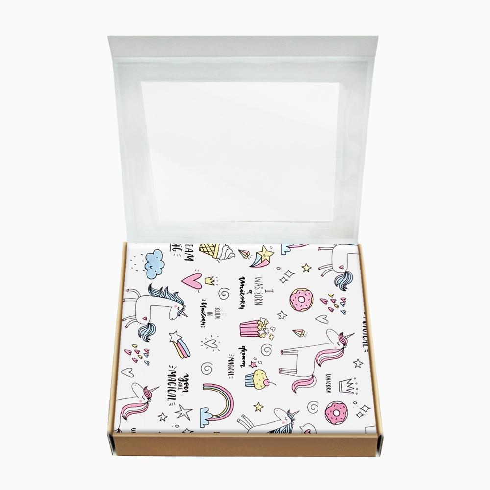 Пелюшка байка COSAS UNICORN & SWEETS Бязь 80х100 см Блакитний