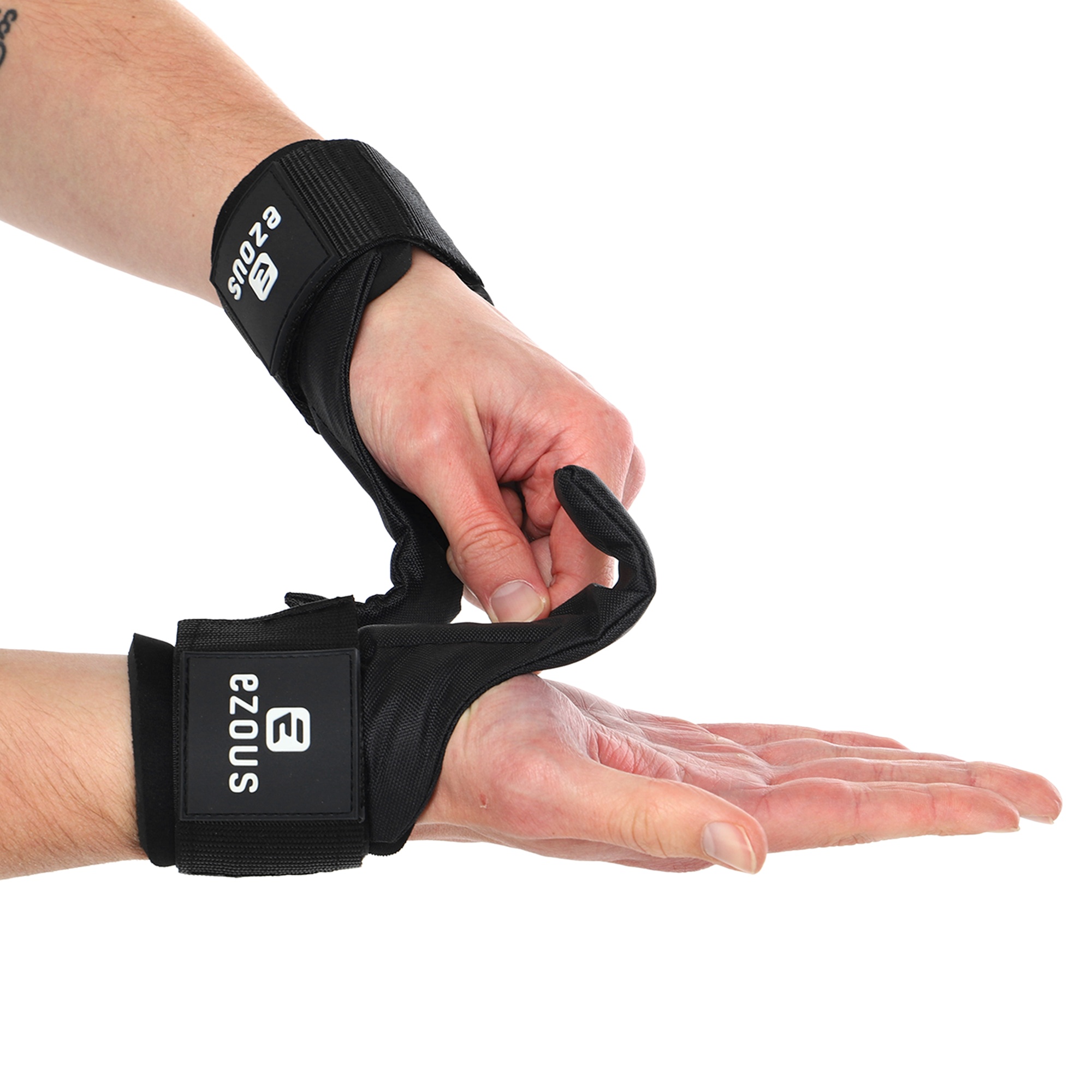 Гаки для підтягування і тяги на зап'ястя EZOUS B-14 LIFTING HOOK 2 шт Чорний