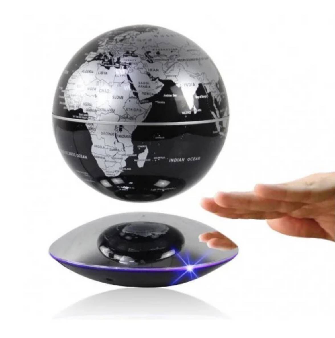Левітуючий глобус 6 дюймів Levitating globe Silver (LPG6001S)