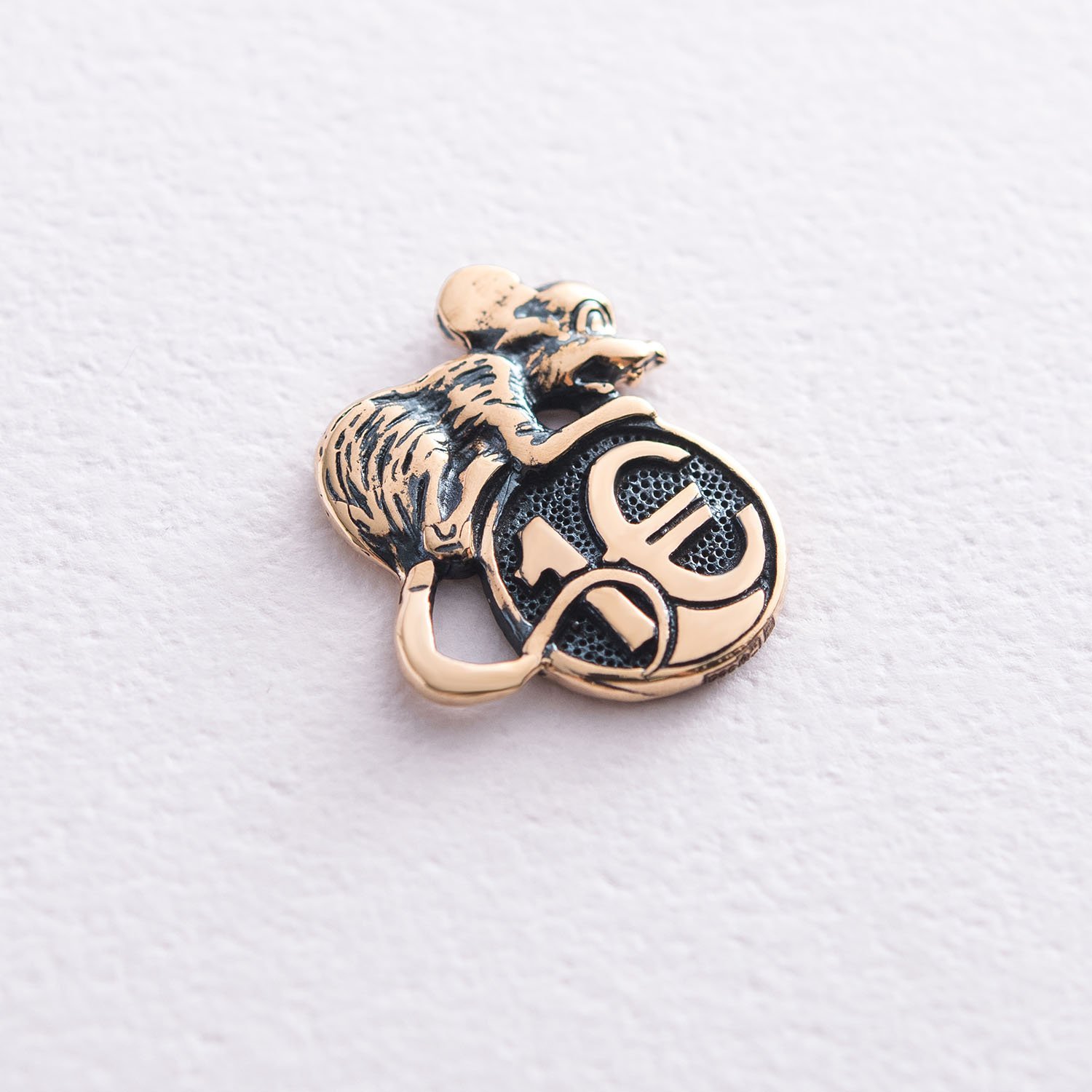 Сувенір Кошелькова миша (червоне золото) сув00013 Онікс