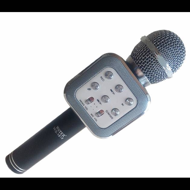 Бездротовий мікрофон караоке WSTER WS1818 Bluetooth Чорний