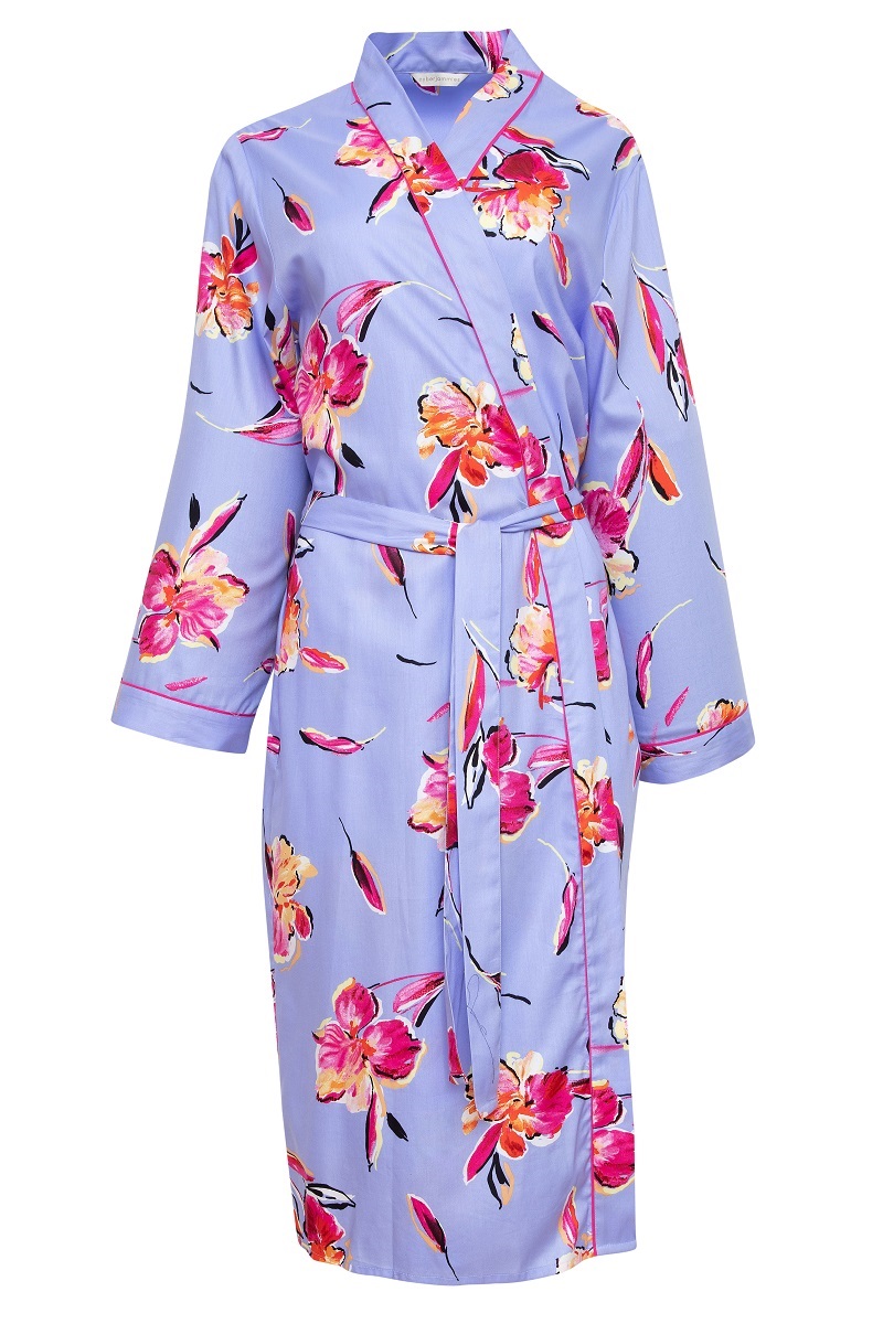 Халат жіночий Cyberjammies Carrie 9053 18/2XL Бузковий з квітковим принтом (5051877380226)