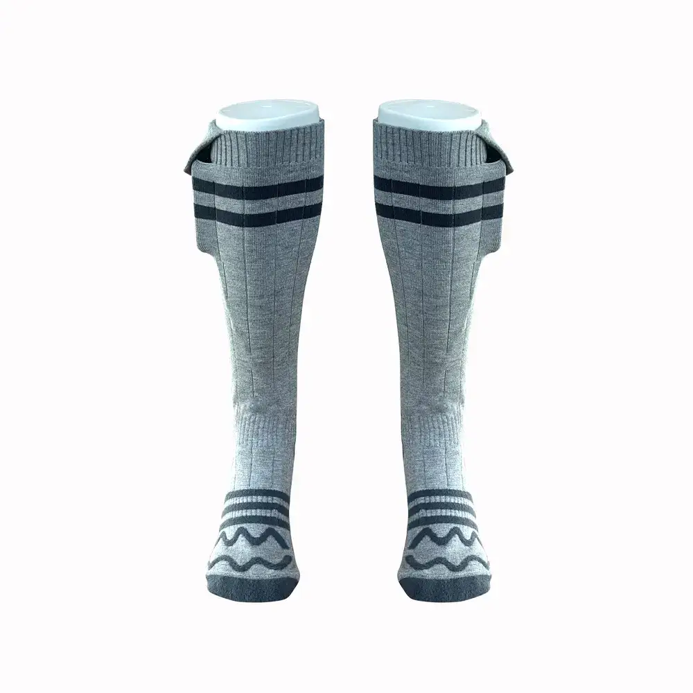 Шкарпетки з підігрівом FMA ZBHSWZ05 з блоком живлення 4000 mAh 38-44 сірий