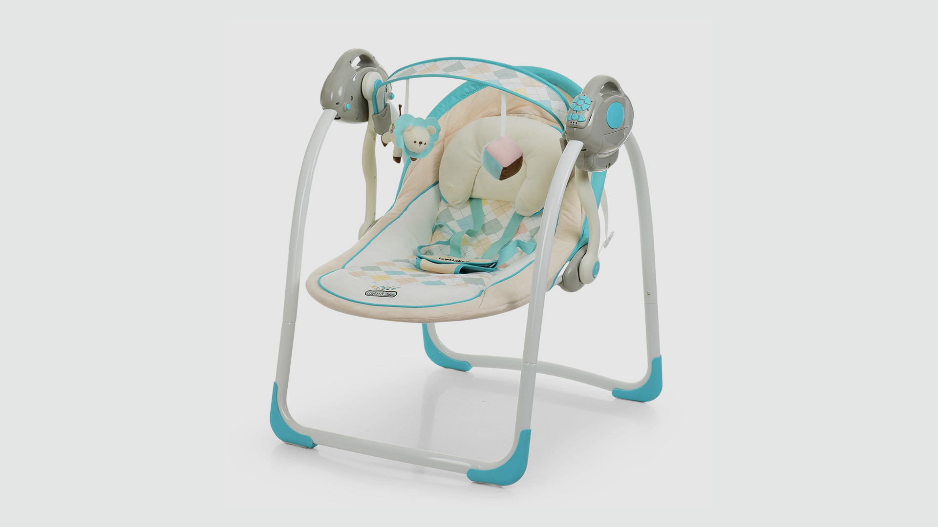 Гойдалки музичні EL CAMINO 32009A Дуга з підвісками Бірюзовий (KI00964)