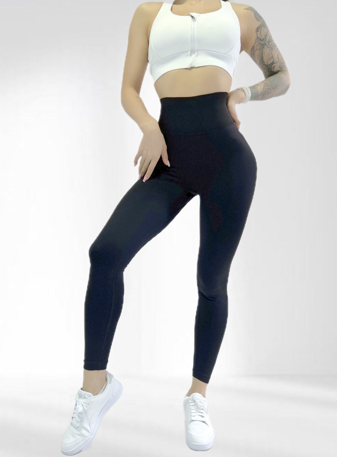 Лосіни для фітнесу з високою талією LILAFIT Чорний L (LFL000059)