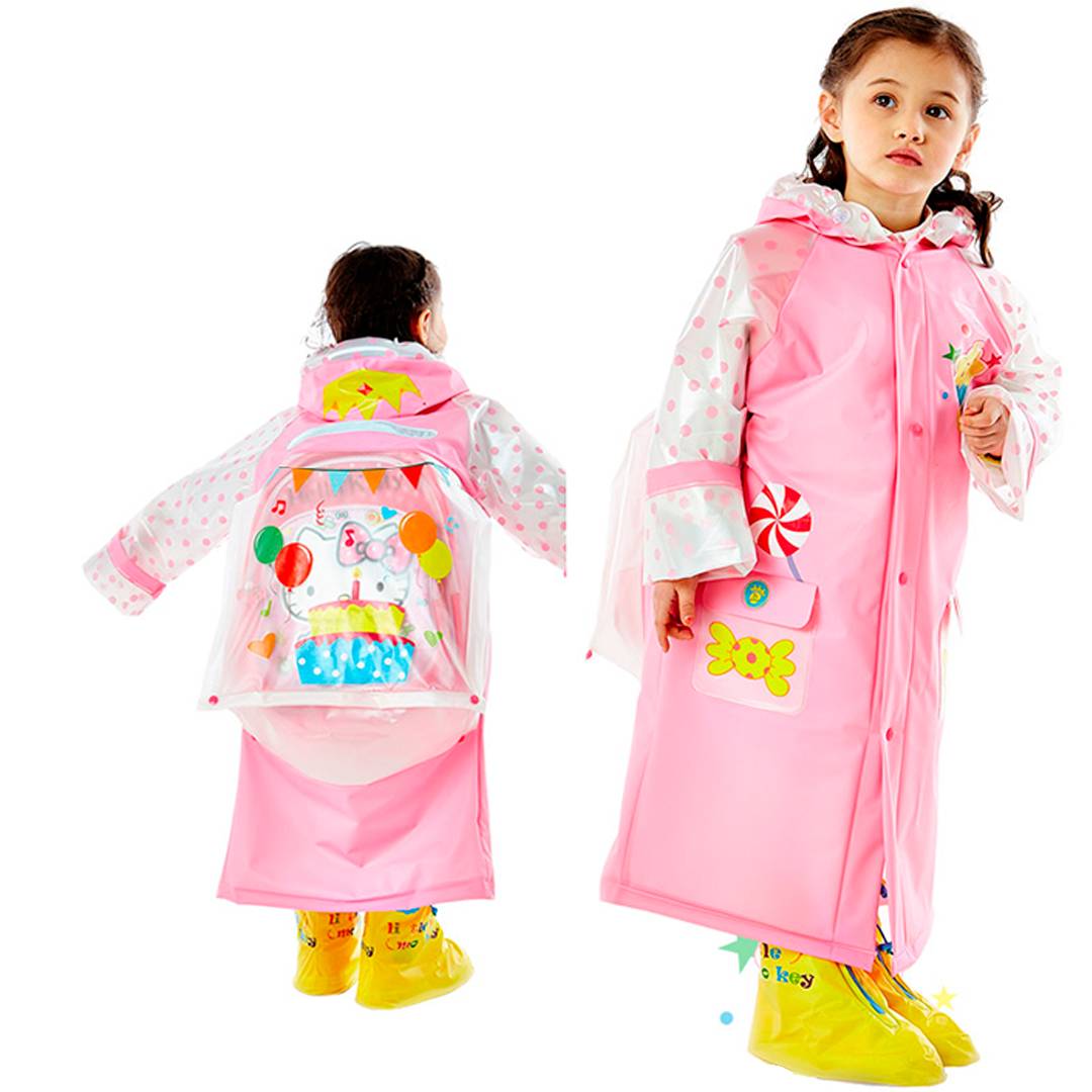 Плащ дощовик Принцеса Jellys Рожевий Зріст 120-140 см Рукав 55 см Для Дівчаток (Д-3)