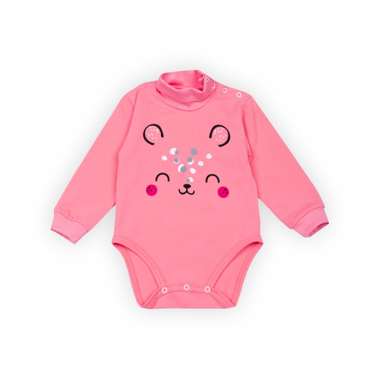 Дитячий боді-гольф для дівчинки GABBI BD-23-14 Рожевий р.80 (13808)