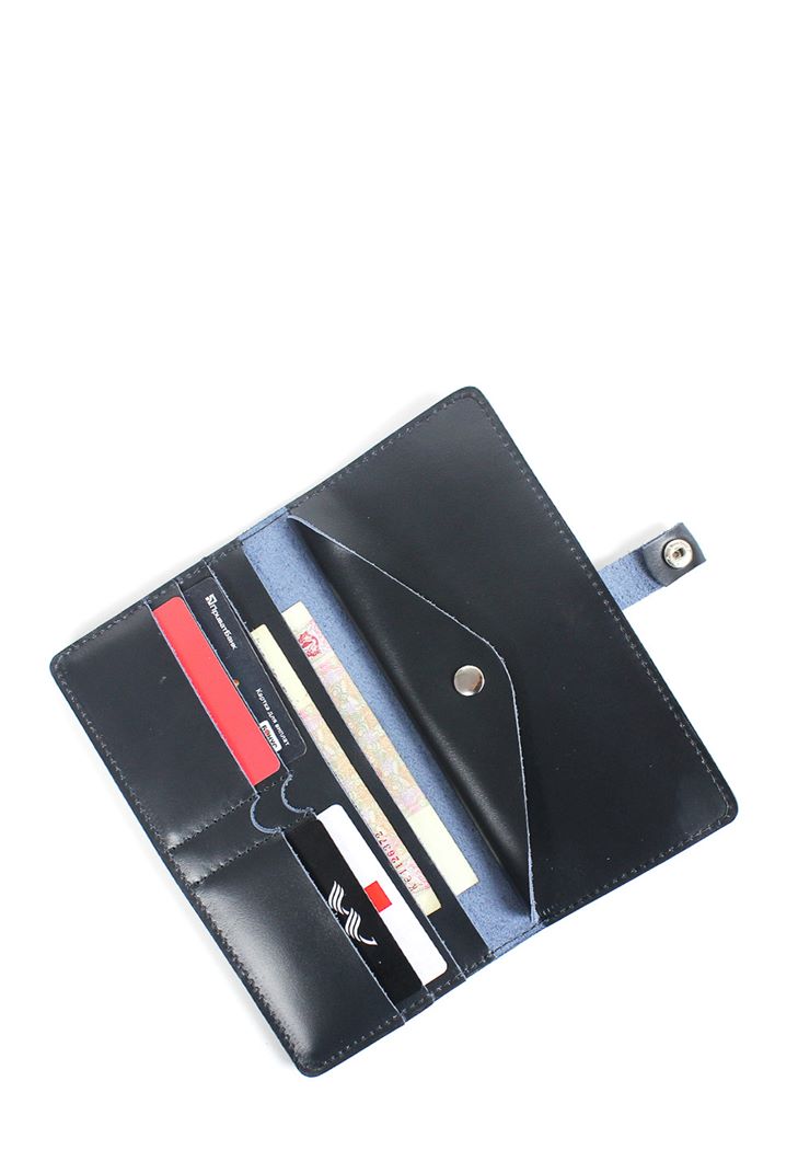 Шкіряний тревел кейс 2.0 синій The Wings