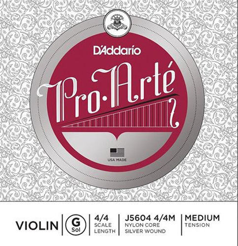 Струна D'Addario J5604 4/4M Pro-Arte Violin G String Medium Tension
