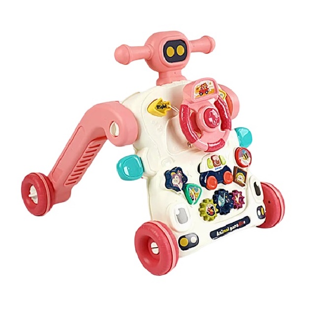 Дитяча музична каталка Bibi Inn 6в1 40x59x65 см Рожевий (158168)