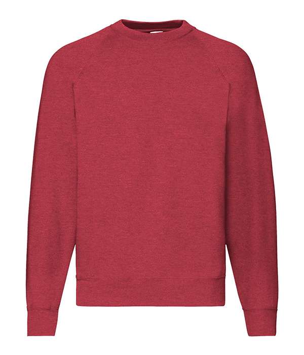 Реглан Fruit of the loom Classic raglan sweat 2XL Червоний (62-216-0)