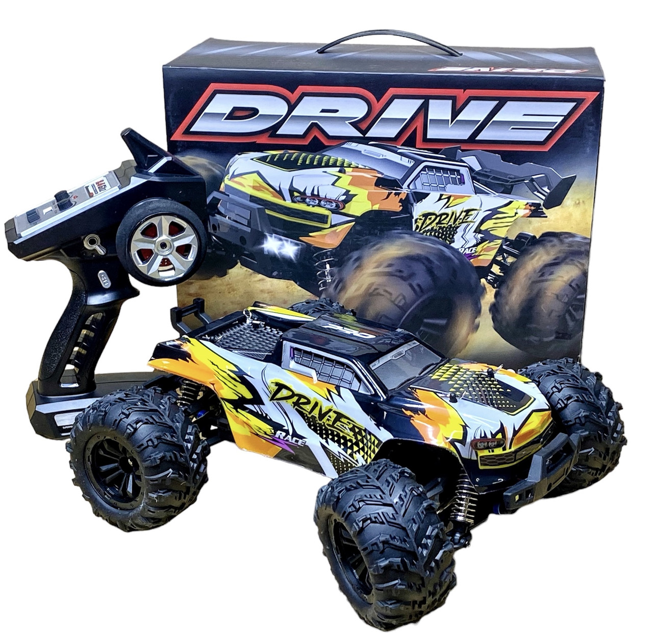 Радіокерована машина Conquer монстр-трак 4х4 70км/год 1/16 WL Toys Помаранчевий (16101PROJ)