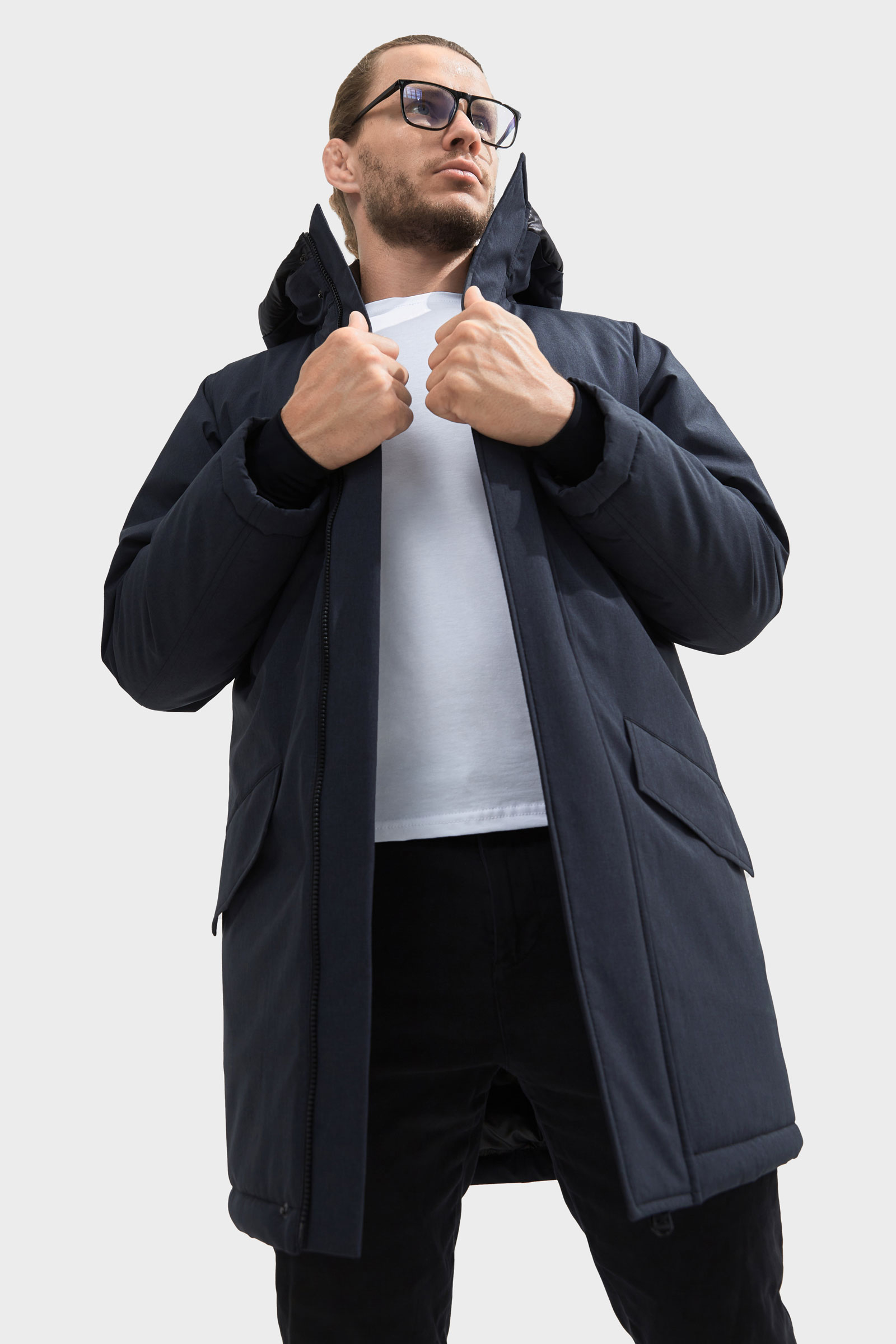 Чоловіча парка Sun's House XL Синій меланж (4822341250533)