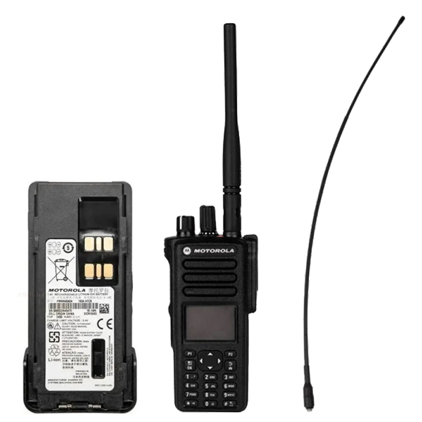 Комплект цифрової радіостанції Motorola MotoTRBO DP4800e VHF AES-256 шифрування акумулятор та 47 см антена