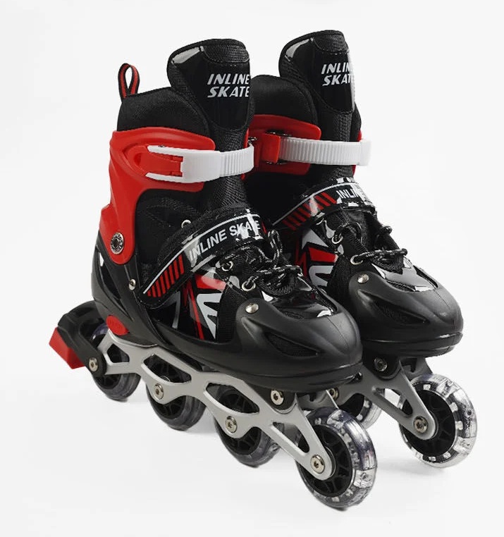 Роликові ковзани Best Roller 895-S PVC 29-33 Чорно-червоний (173832)