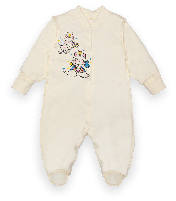 Комбінезон дитячий для дівчинки GABBI KB-2-2 Молочний на зріст 56 (13283)