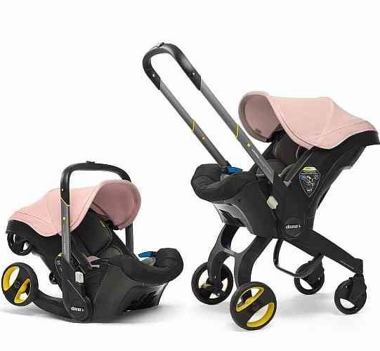 Коляска-автокрісло Tommy 2в1 для подорожей проходить у ручну поклажу Рожева