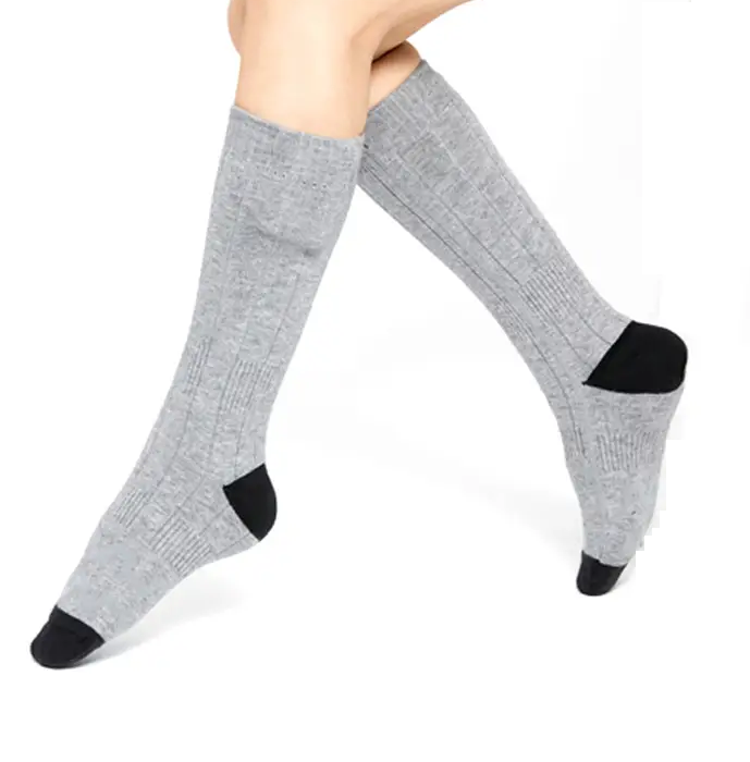 Шкарпетки з підігрівом FMA ZBHSWZ04 з блоком живлення 4000 mAh 38-44 сірий