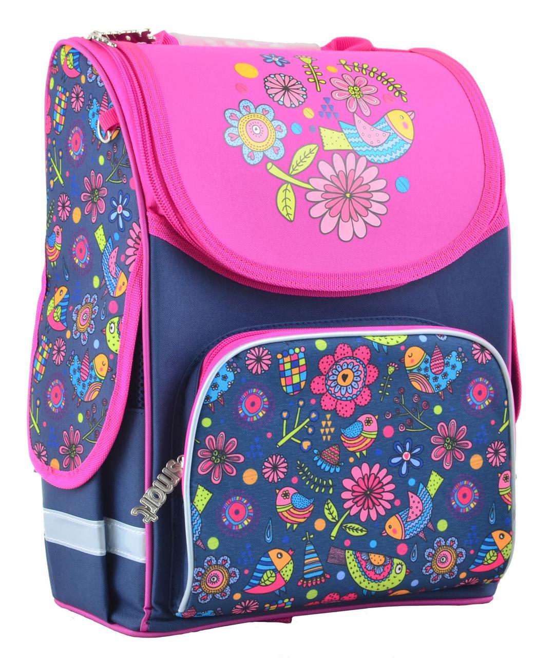 Шкільний каркасний ранець Smart PG-11 Darling 34 х 26 х 14 см Синій з рожевим (5pv_554472)