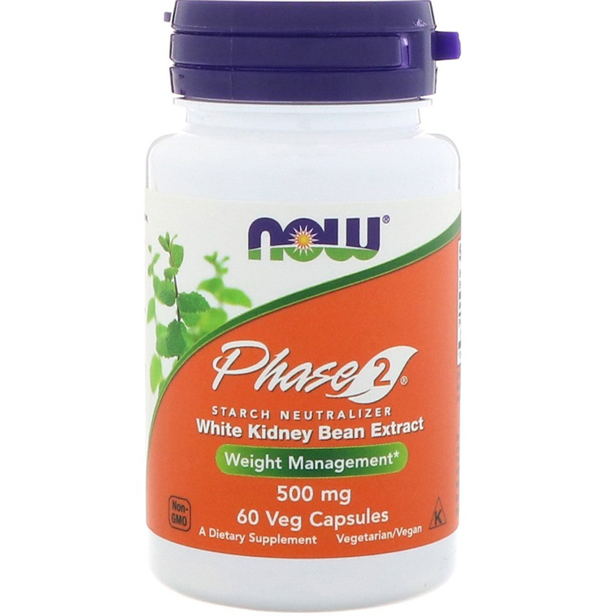 Біла квасоля фаза 2 Now Foods Phase 2 500 мг 60 капсул (NF3020)