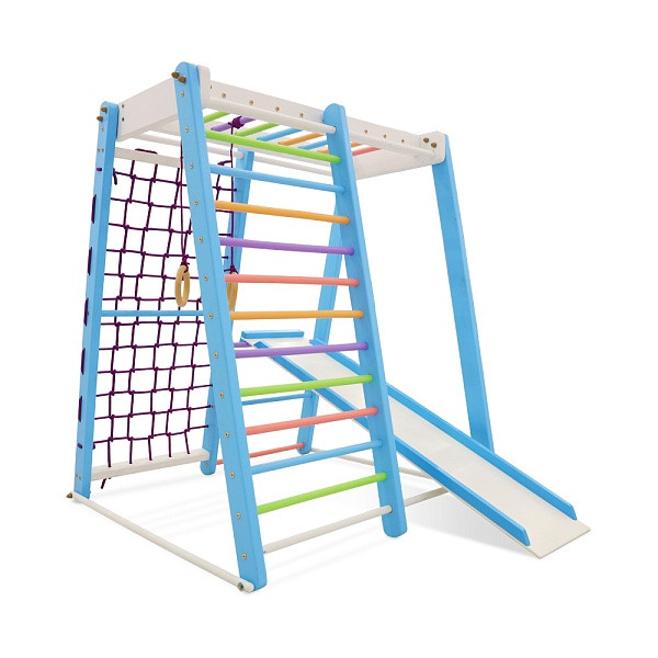 Дитячий спортивний куточок для дому SportBaby Кроха-3 Sky