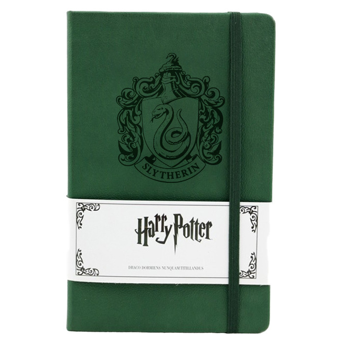 Записна книга Гаррі Поттер, факультет Слизерін з відбитком - Harry Potter, Hogwarts, house Slytherin (8384)