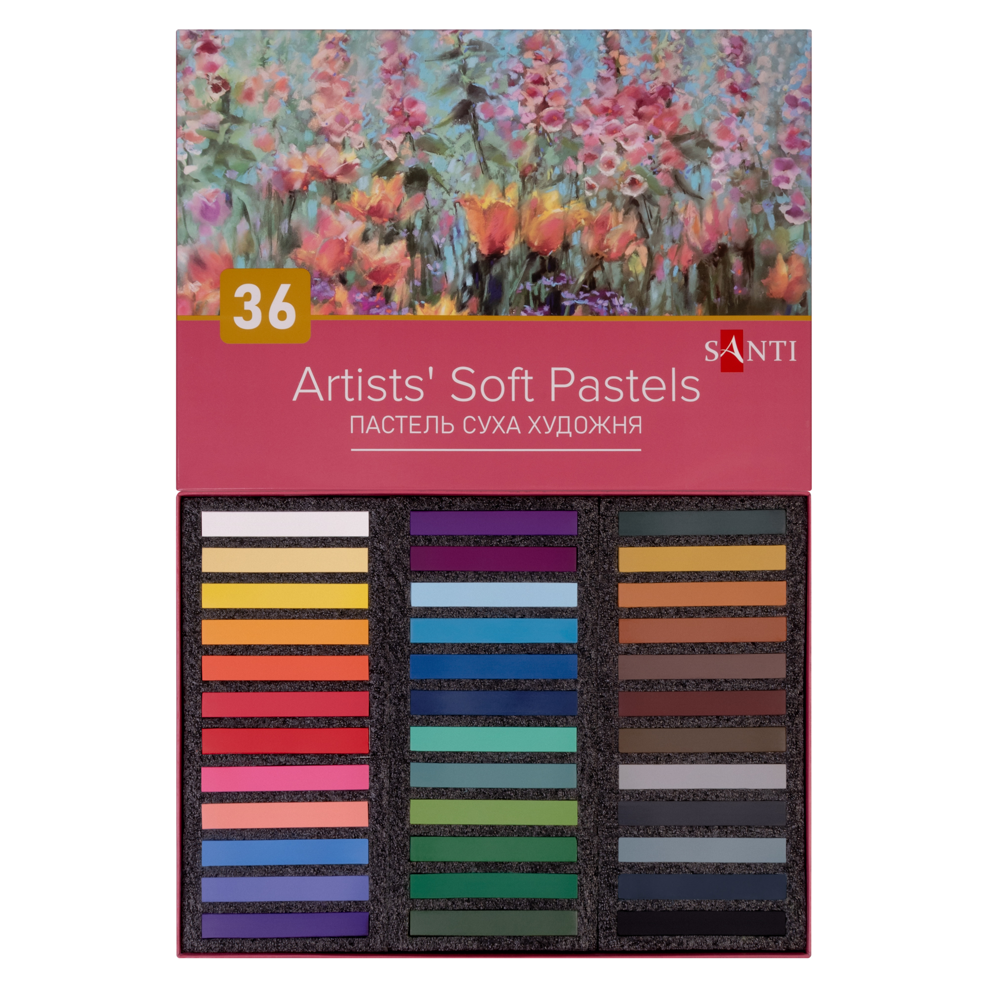 Пастель суха хуоджня Santi 36 кольорів (353695)