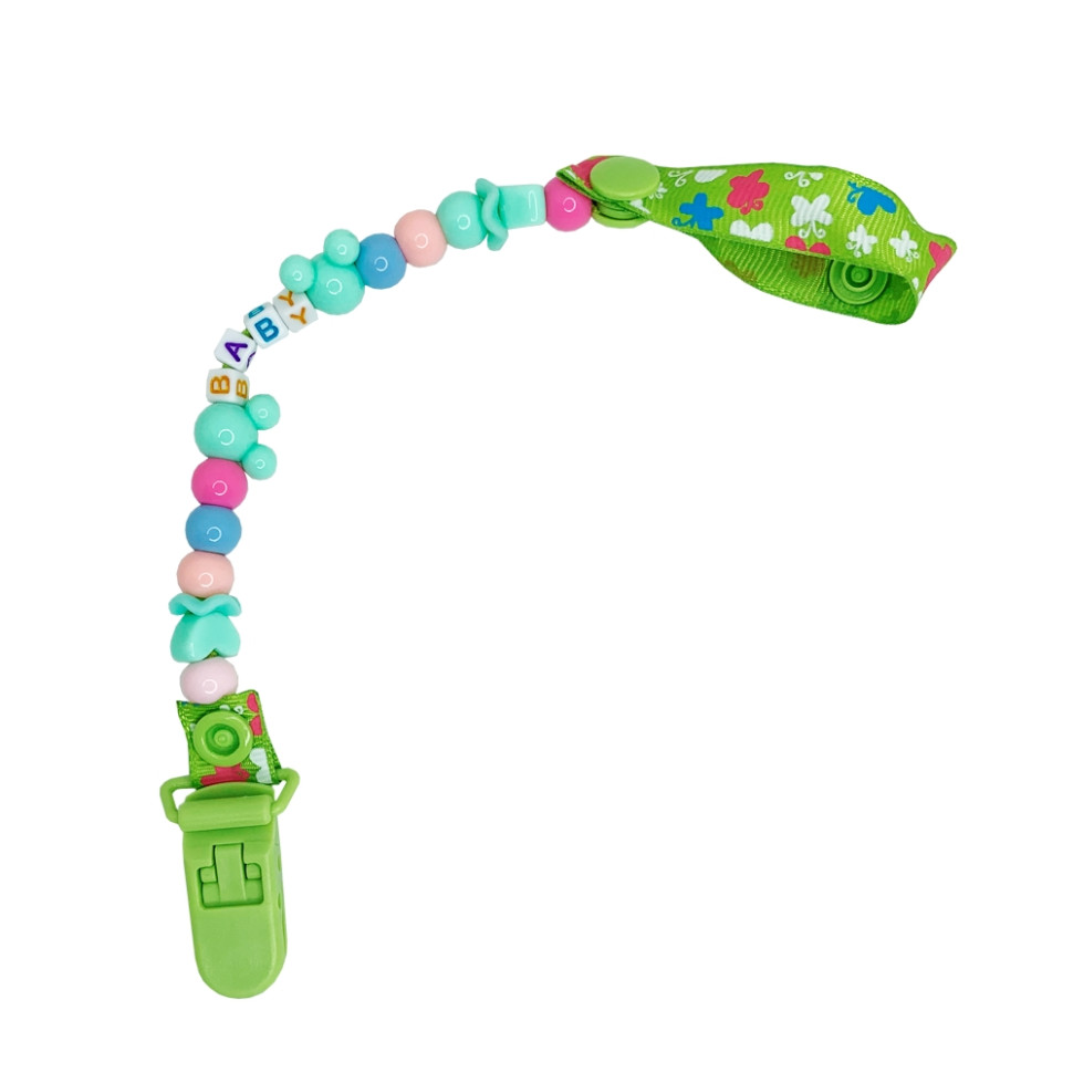 Тримач для пустушки Baby Mega Zayka MGZ-0503(Green) 34 см
