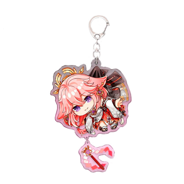 Брелок Bioworld Яе Міко Імпакт Genshin Impact v2 (20173)