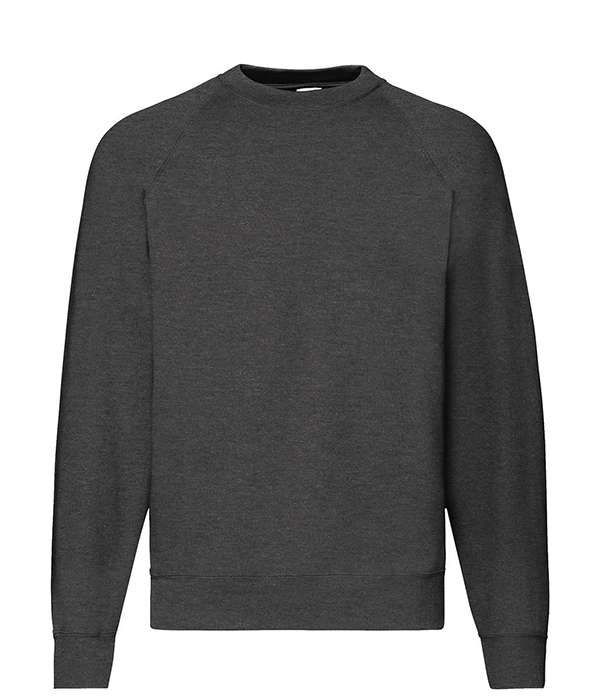 Реглан Fruit of the loom Classic raglan sweat 2XL Темно-сірий (62-216-0)