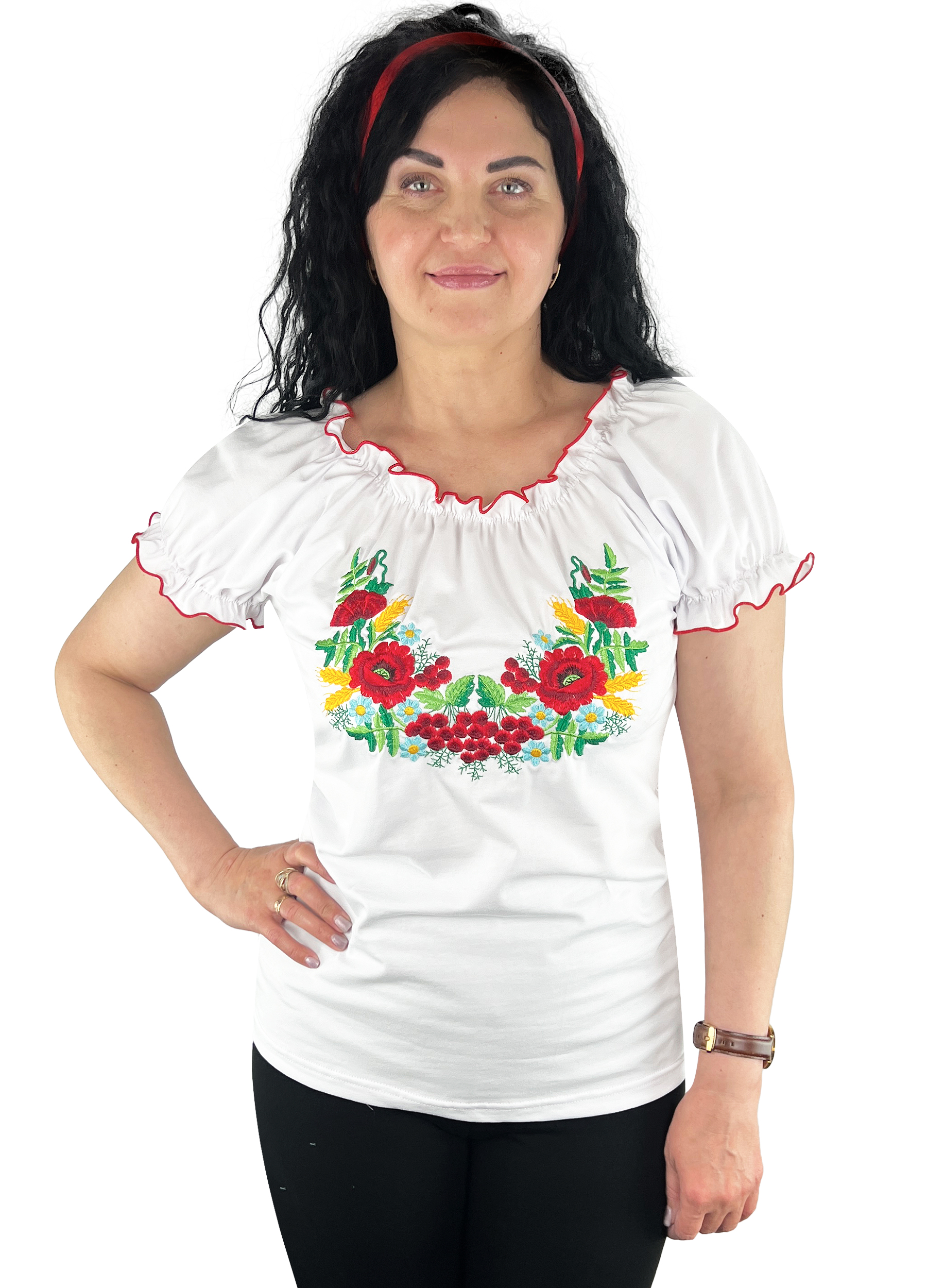 Вишиванка жіноча Модельер 30839 56 Білий (16626)