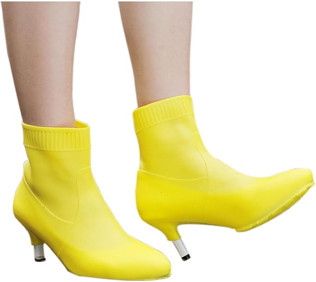 Бахили на взуття гумові під підбор No Brand 907 One Size Yellow (17559-hbr)