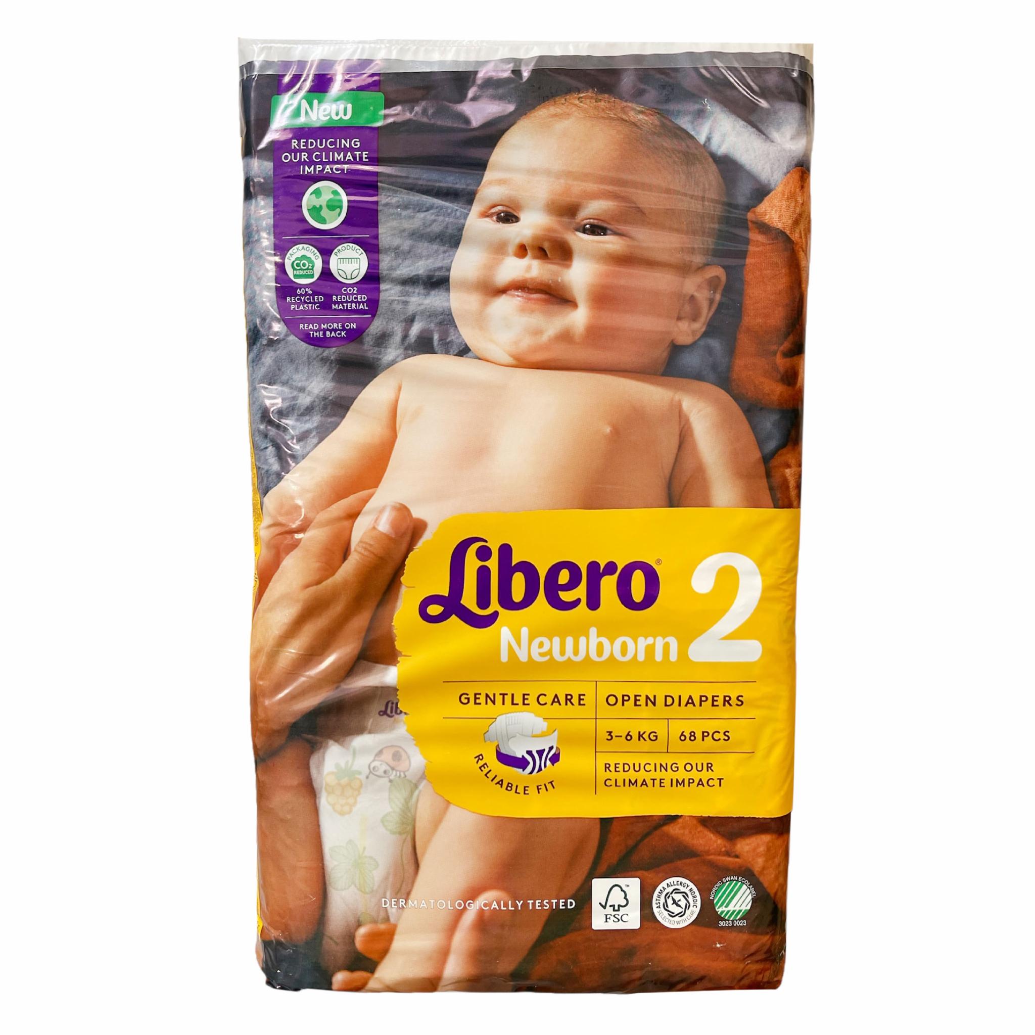 Підгузки Libero Newborn 2 3-6 кг 68 шт (106963806)