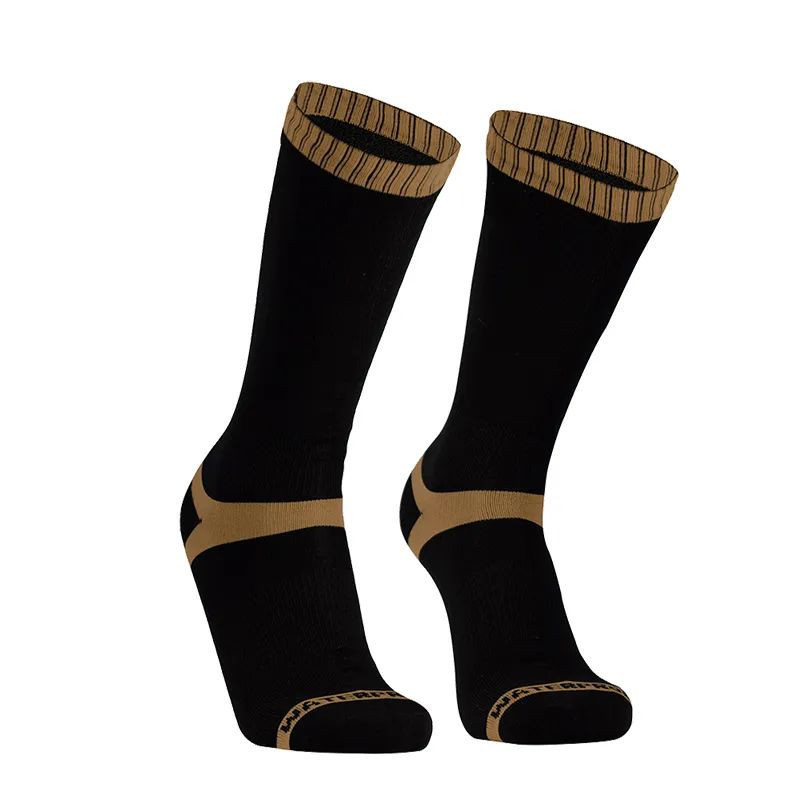 Шкарпетки високі водонепроникні Dexshell Hytherm Pro Socks Чорно-коричневий S 36-38