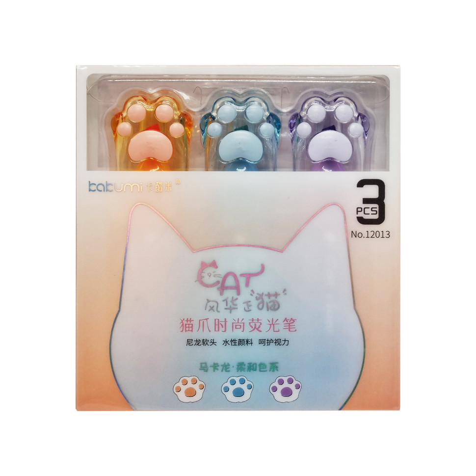 Набір фломастерів Котяча лапка Bambi 12013-H 3 кольори Вид 2