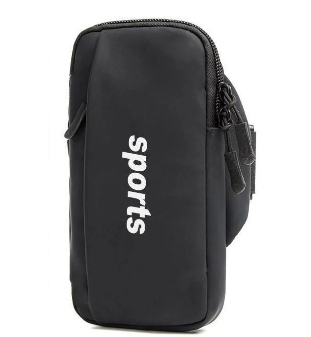 Сумка для бігу iRun з 2 кишенями 18х9 см Black (H051296)