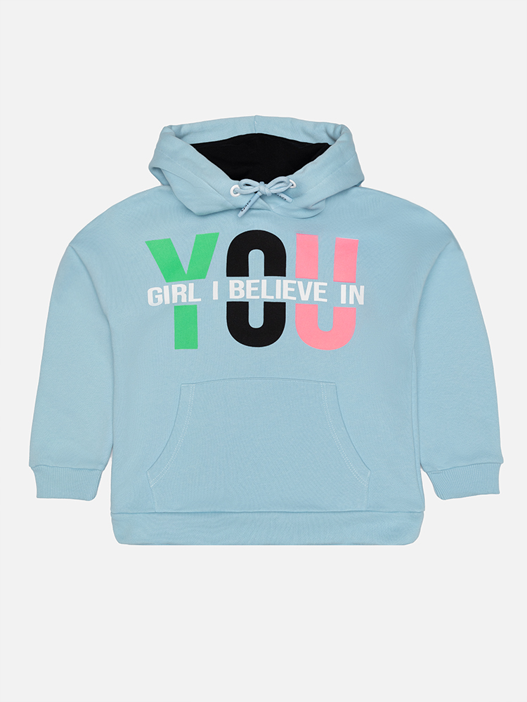 Худі для дівчинки 110 блакитний Wanex ЦБ-00209723