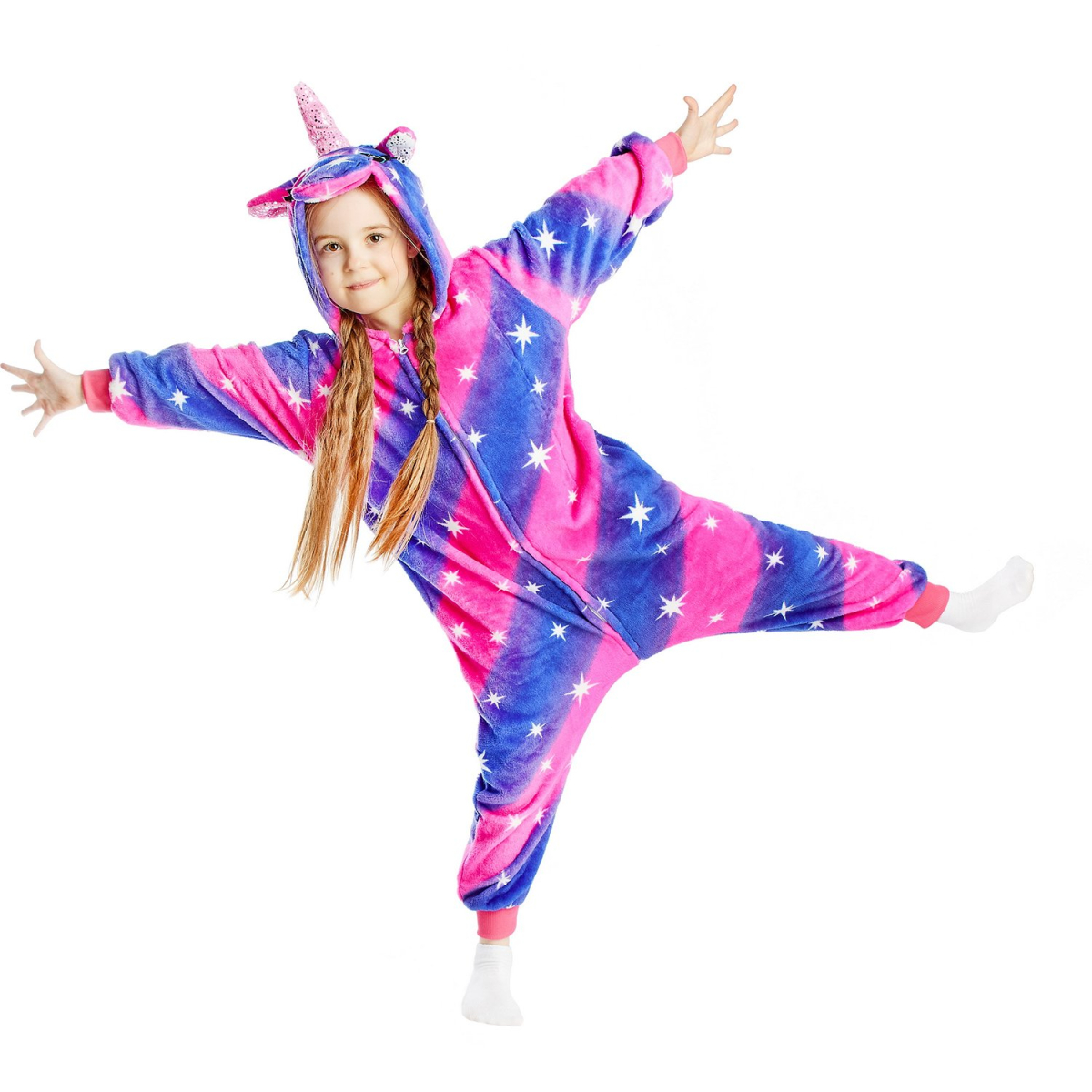 Піжама кігурумі дитяча Jamboo Магічний єдиноріг 120 см Різнокольоровий (J400240)