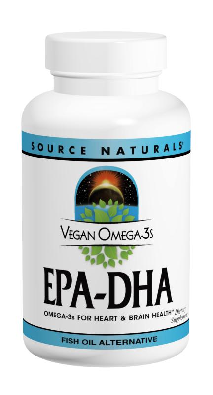 Веганська Омега-3 Source Naturals 300 мг EPA-DHA 60 желатинових капсул (SN2459)