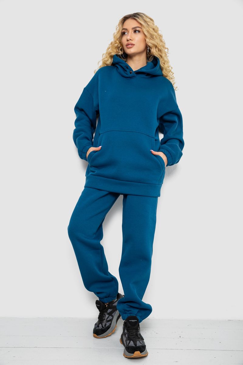 Спортивний костюм жіночий AGER 102R7711 60-62 Петроль (117487_837023)